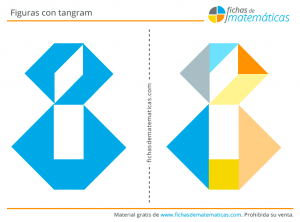 números con tangram