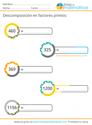 descomposición en primos