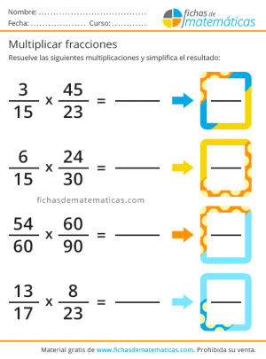 multiplica fracción ejercicio