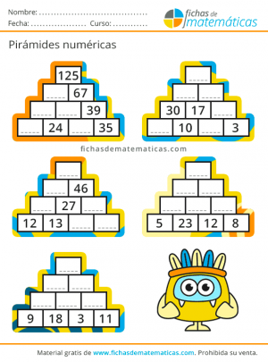 piramides de numeros en pdf